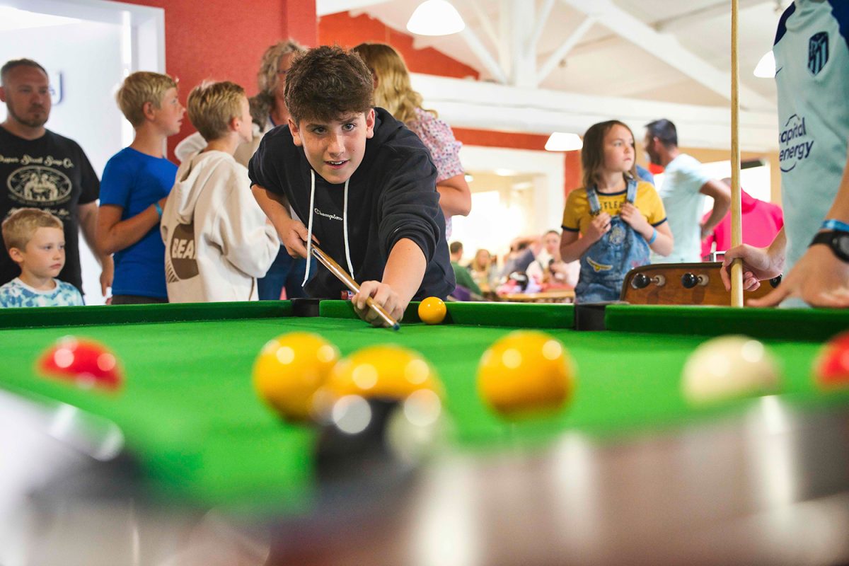 Playing pool