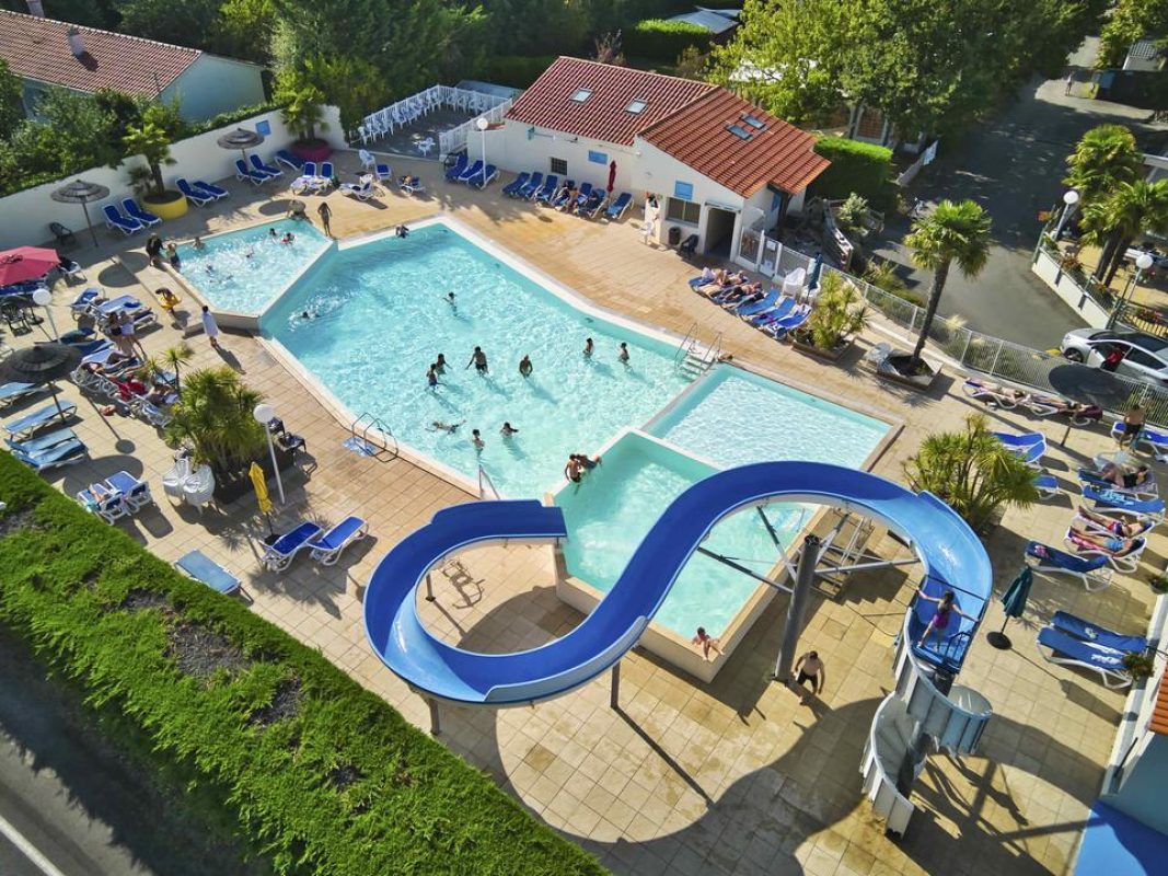 Pool aerial shot