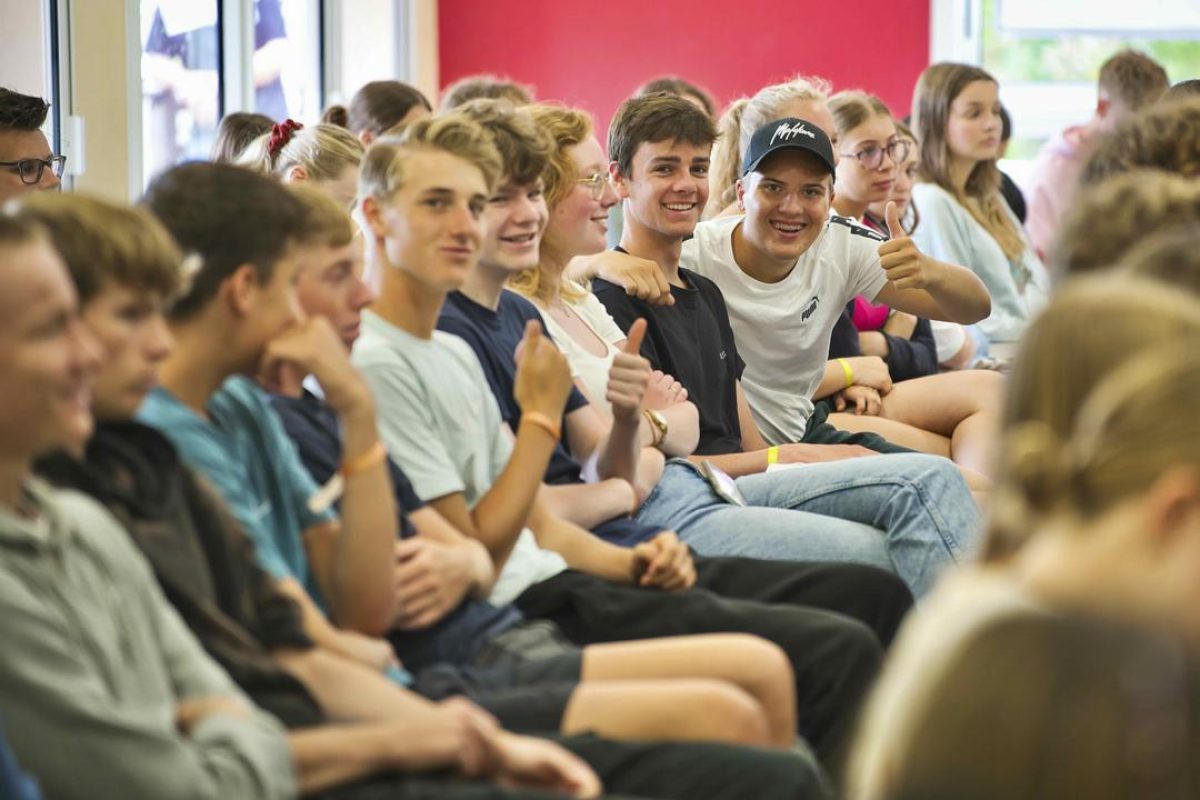 Young people listening